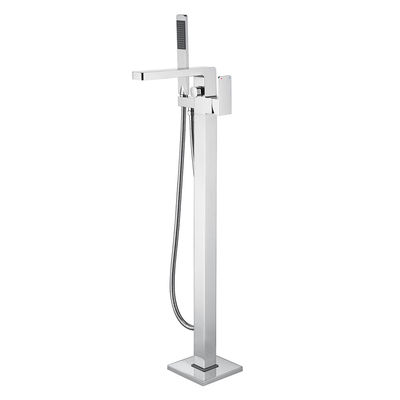 Decorazione domestica a terra in ottone Bagno moderno Contemporaneo Rubinetto ceramico per vasca da bagno
