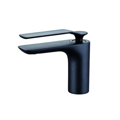 Acqua Fredda E Calda OEM Bacino Mixer Rubinetto Single Lever Bagno Matt Nero