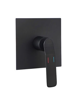 Singole leva nascosto in-wall bagno o doccia mixer bagno matt nero rubinetto ottone OEM
