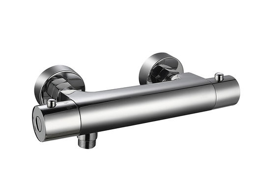 Temperatura termostaica regolabile Sgombero doccia Mixer Bagno Cromo Colore Rubinetto in ottone OEM Rotondo Classico