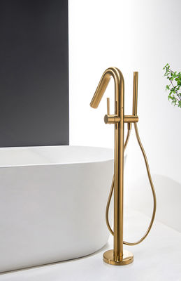 Rubinetto per vasca da bagno OEM a leva singola montato sul pavimento