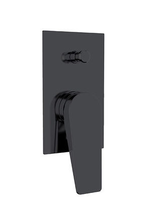 Singole leva nascosto nella parete costruito in bagno o doccia mixer diverter nero matt bagno rubinetto di ottone doccia OEM