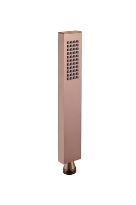 Microfono in ottone doccia a mano doccia per doccia colonna rosa bagno oro ugello di silicio facile pulita quadrato OEM