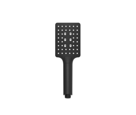 ABS di plastica 3 funzione doccia a mano doccia per doccia colonna nero matt bagno ugello di silicio quadrato facile pulizia OEM