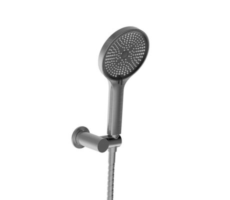 Plastico ABS 3 Funzioni Docce a mano Pistola Metallo Grande Bagno Rotondo Liquido Fusoliera di Silicio Facile pulizia