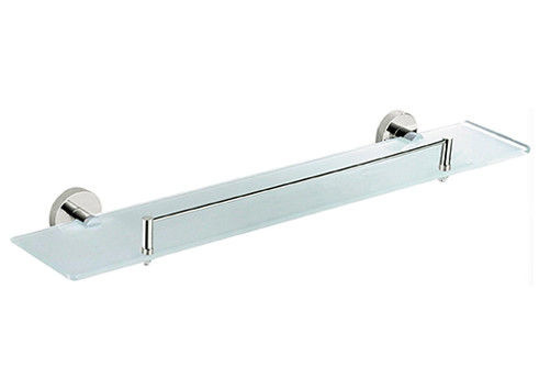 Moderno Semplice Rotondo Odm Glass Shelf Holder Oem Sus304 Cromo Superficie Muraria