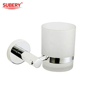 Single Tumbler Holder SUS304 Accessori da bagno in vetro OEM ODM classico rotondo
