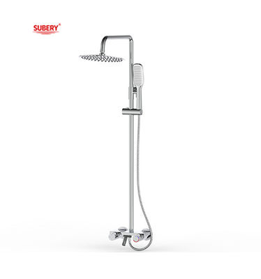 Matt Nero Acciaio in ottone Rubinetti doccia bagno Temperatura termostatica regolabile