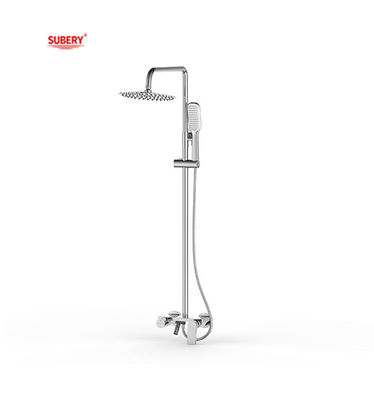 Matt Nero Acciaio in ottone Rubinetti doccia bagno Temperatura termostatica regolabile