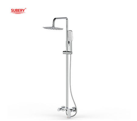 Pompi della doccia di bagno in ottone a leva singola Mixer della doccia esposta OEM Round Classical
