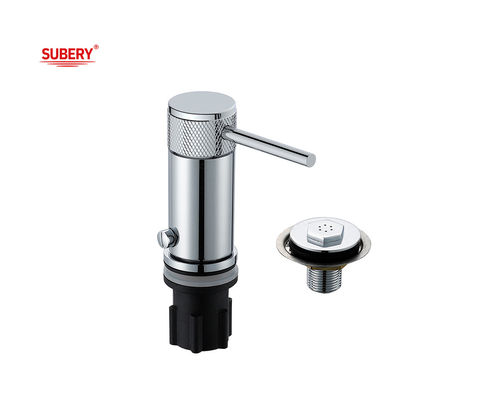 Single Lever Bidet Ducha Mixer ottone anulare Knurl Maniglia Cromo Rubinetti del bagno
