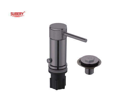 Moderna leva singola Bidet Ducha ottone anulare Knurl Maniglia rubinetti metallici