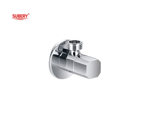 G3/8&quot; G1/2&quot; filo di ottone triangolo valvola di ottone corpo maniglia montato a parete