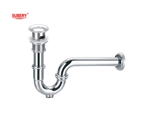 Trappola di bottiglia di ottone Riempimento Pop Up Vasca di lavaggio drenatore Chrome OEM