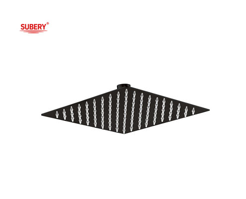 SUS304 Acciaio inossidabile pioggia quadrata Matt Colonna di bagno nera 8&quot; 10&quot; 12&quot; OEM
