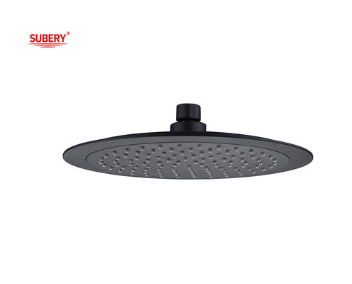 OEM ABS Plastico Rotondo Testa doccia pioggia Grande Dimensione Matt Colonna di bagno nero