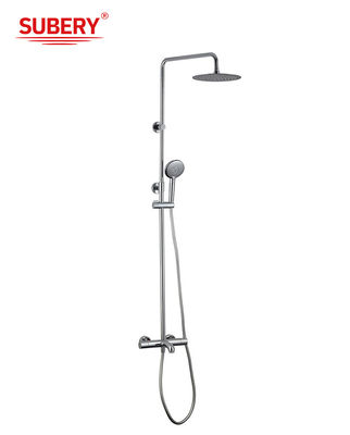 Cromo ottone rubinetti termostatici OEM Rotonda doccia piovana doccia a mano Temperatura regolabile
