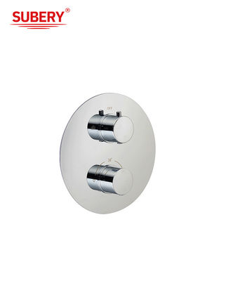 Acciaio di ottone nascosto nel muro rubinetti termostatici con spout cromo OEM rotondo
