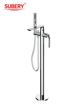 Pompi per vasca da bagno in ottone cromo monti a parete a leva singola
