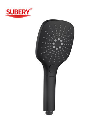 Colonna nera Doccia a mano in plastica ABS 3 funzioni