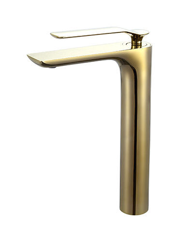 Pulito vaschino miscelatore di ottone oro rubinetto leva singola vaschino miscelatore bagno acqua calda e fredda OEM