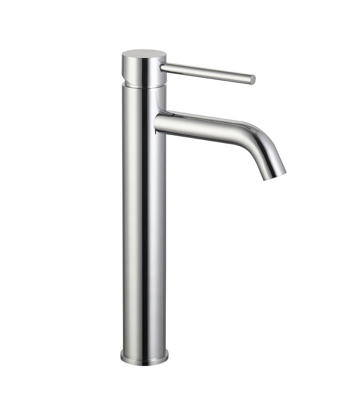 Single Lever Alto Vasca Mixer Rubinetto Bagno Cromo Rame Lungo Manico Acqua Calda E Fredda Rubinetto