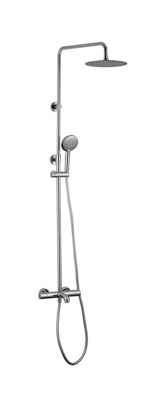 Pompi della doccia del bagno termostatici Mixer della doccia esposto Cromo di colore ottone