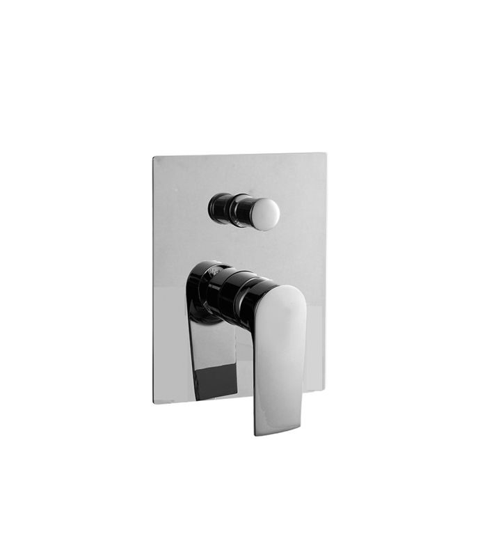 Singole leva nascosto in parete vasca da bagno o doccia due vie mixer diverter bagno cromo rubinetto ottone OEM