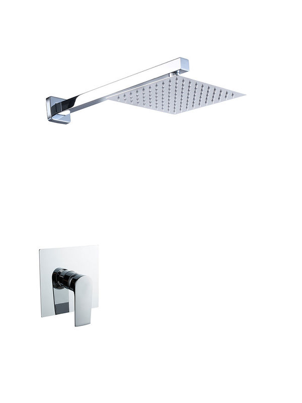Single leva nascosto in-wall bagno doccia mixer bagno chome rubinetto ottone rubinetto freddo e caldo head shower OEM