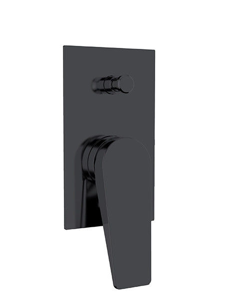 Singole leva nascosto nella parete costruito in bagno o doccia mixer diverter nero matt bagno rubinetto di ottone doccia OEM
