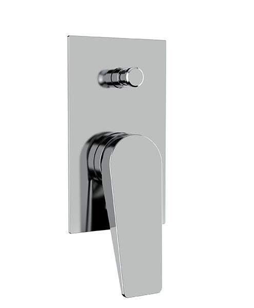 Una leva nascosta costruita in bagno o doccia in parete miscelatore con diverter bagno cromo ottone rubinetto doccia OEM