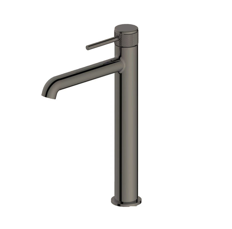 Bagno moderno vasca miscelatore rubinetto leva singola vasca alta miscelatore di ottone manico annulare Knurl