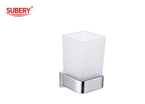 In ottone sing tumbler porta vetro bagno di alta qualità colore cromo OEM nobel ottone montaggio pezzo di ottone base