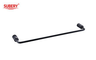 Zinc Single Towel Bar nero matto Portabagno Accessori bagno nero matto OEM Rotondo