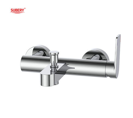 OEM vasca da bagno a leva singola vasca da bagno doccia rubinetto miscelatore bagno Chrome ODM design rotondo classico