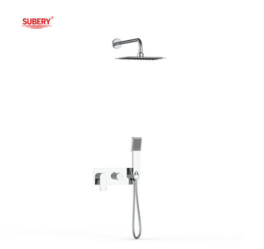 Single Lever Nascosto In-Wall Bagno O Mixer doccia Con Diverter Doccia piovana Doccia a mano Bagno Matt Nero Rubinetto di ottone