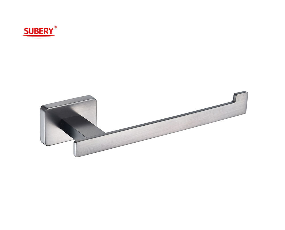 Accessoiri per bagno a parete di zinco porta carta igienica singola porta pistola metallo clssical design rettangolare OEM ODM