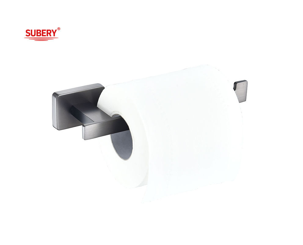 Zinc Bagno Single Toilet Roll Paper Portante pistola metallo Colore OEM Zinc Base rettangolo Design classico
