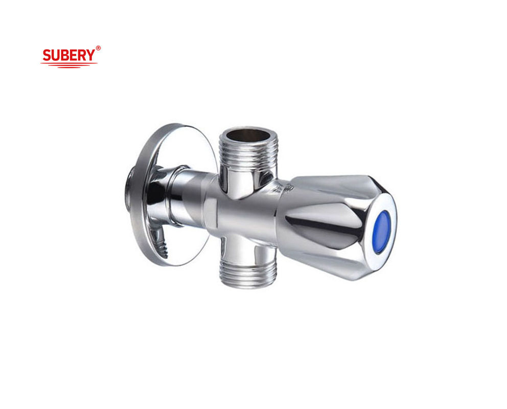 Triangolo di ottone T Valvola G1/2&quot; filo di ottone corpo di ottone maniglia OEM per il bagno
