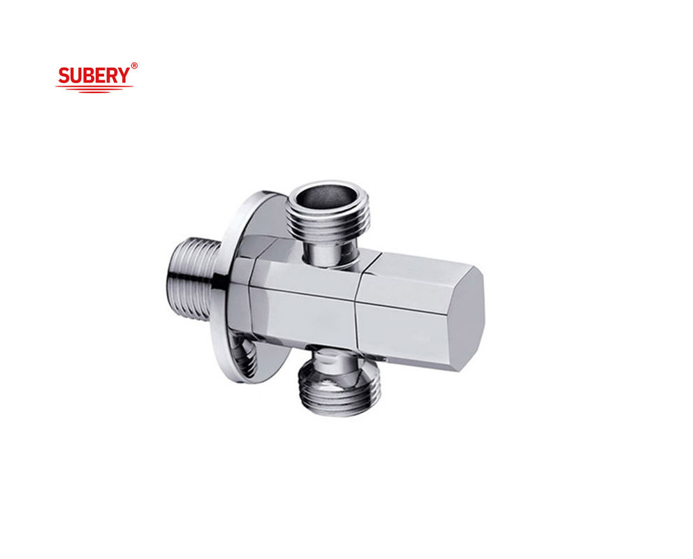 G1/2&quot; Triangolo di filo di ottone Valvola T di ottone Corpo di ottone Maniglia OEM per WC
