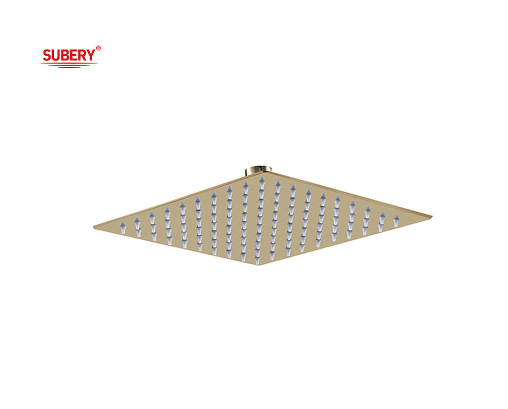 Acciaio inossidabile doccia piovana SUS304 Quadrato Colonna bagno Oro Oro 8 &quot; 10 &quot; 12 &quot; OEM