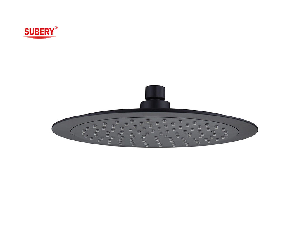 OEM ABS Plastico Rotondo Testa doccia pioggia Grande Dimensione Matt Colonna di bagno nero