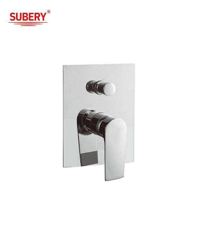 Un singolo leva nascosto in parete bagno o mixere doccia con diverter bagno cromo rubinetto ottone OEM
