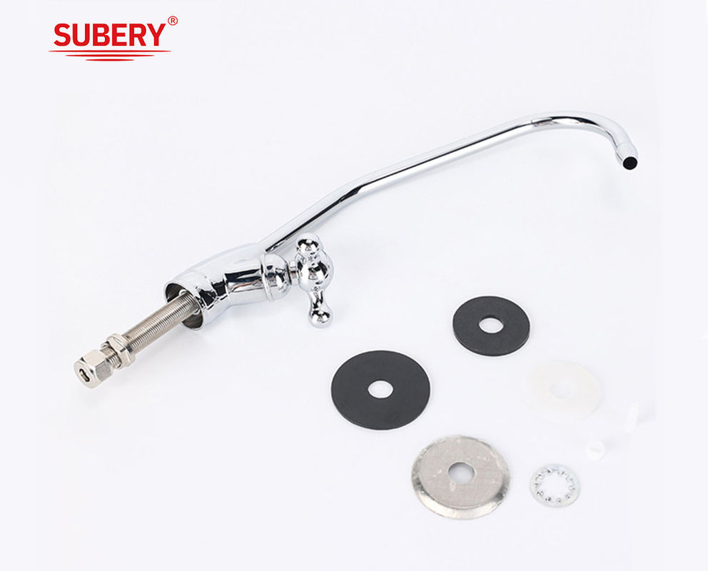 Single Lever Alto Vasca Mixer Rubinetto Bagno Cromo Rame Lungo Manico Acqua Calda E Fredda Rubinetto
