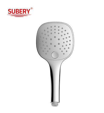 ABS 3 funzione doccia a mani doccia a mano per la doccia colonna di cromo bagno ugello di silicio facile pulizia OEM